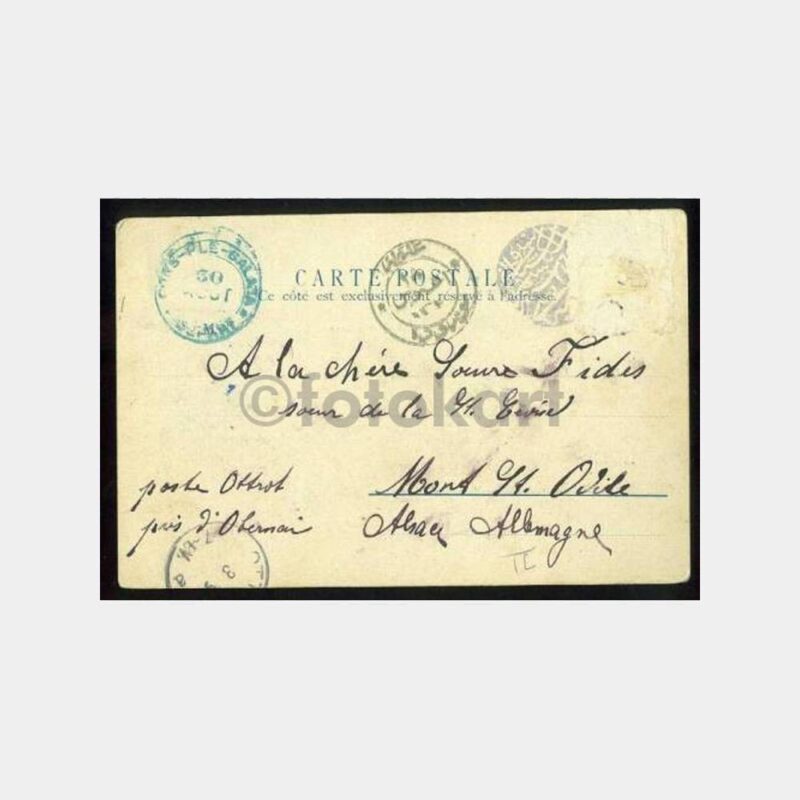 1905 Akşehir Damgalı Nadir Kartpostal - Görsel 2