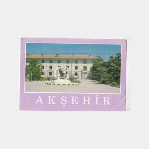 1970 Akşehir Hükümet Konağı Görünüş Kartpostal