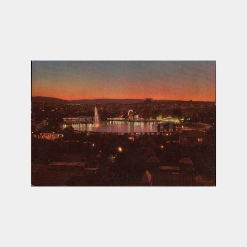 1968 Ankara Gece Görünüşü Kartpostal
