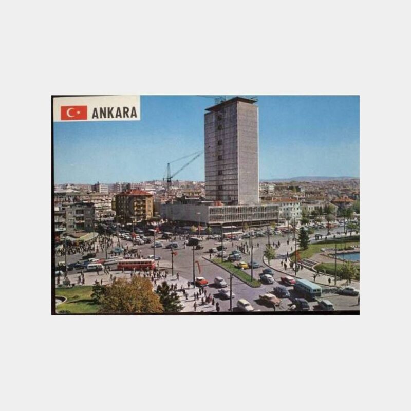 Ankara Kızılay Meydanı Görünüş Kartpostal