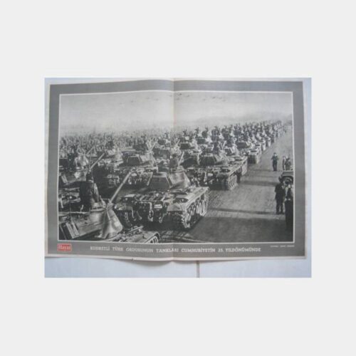 Türk Ordusu Cumhuriyet Tören Tablo Baskı Resim