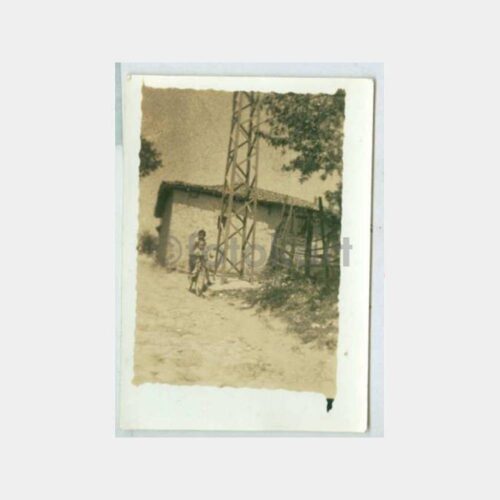 1950 Köyde Bisikletli Çocuk Fotoğraf