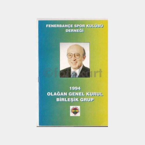 1994 Fenerbahçe Birleşik Grup Vefa Küçük Seçim Kitapçığı