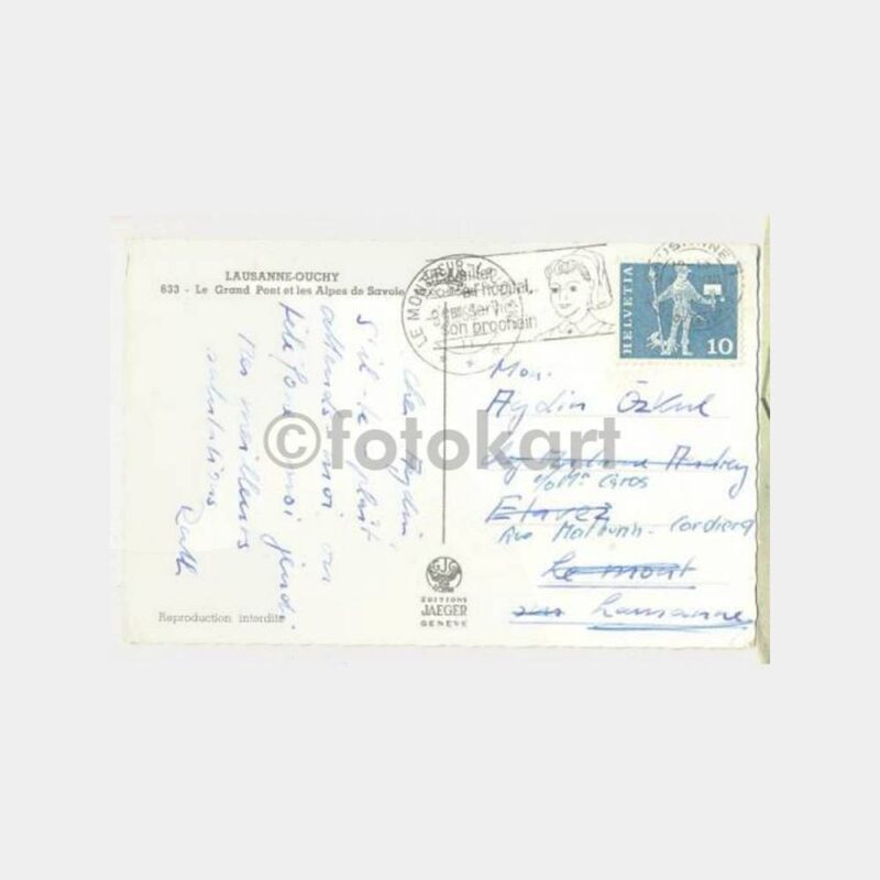 1963 İsviçre - Hemşire Resimli Damgalı Kartpostal - Görsel 2