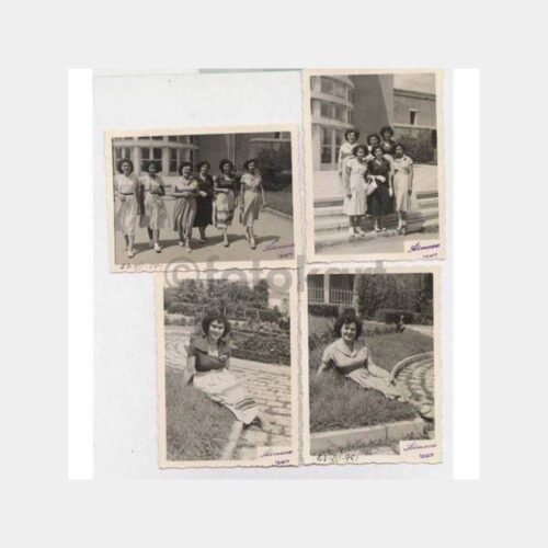 1951 İzmit -Foto Atmaca- Kadınlar 4 Adet Fotoğraf