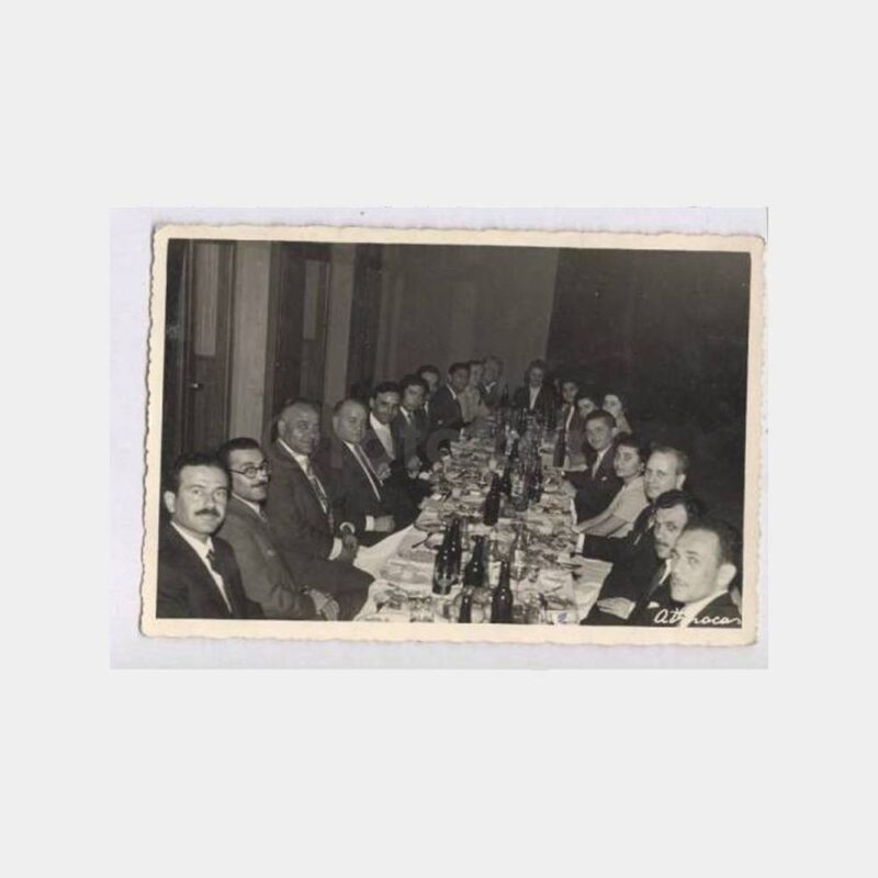 1962 İzmit -Foto Atmaca- Grup Yemek Fotoğraf
