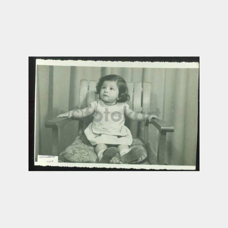 1955 İzmit -Foto Atmaca- Kız Çocuk Fotoğraf