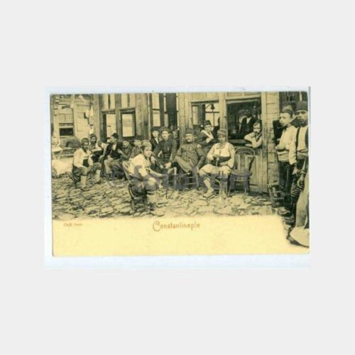 1910 Meslekler Yeni Baskı Kartpostal - Kahvehane
