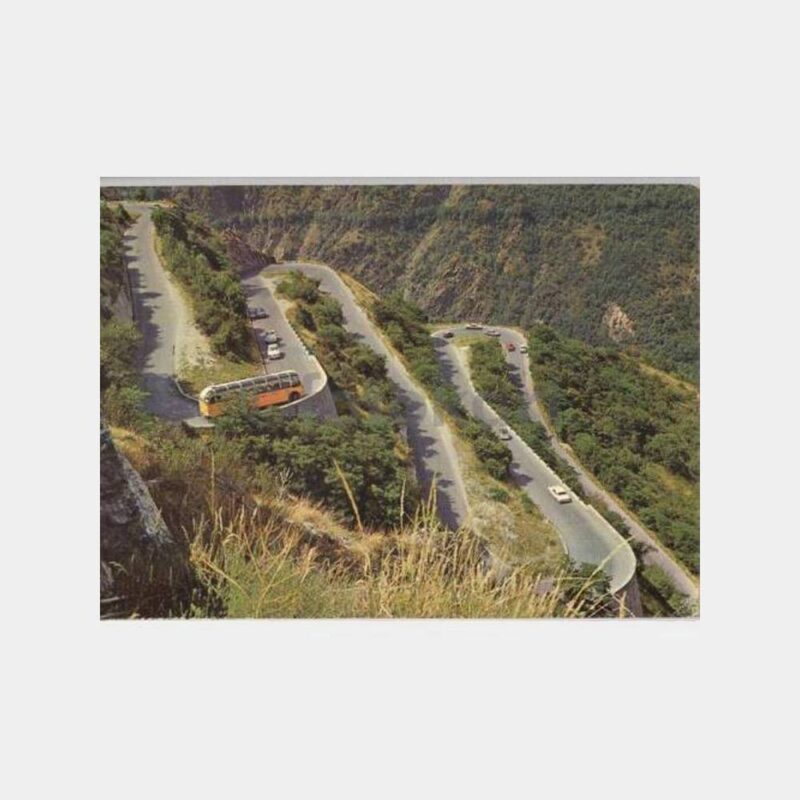İsviçre Otobüs Konulu Kartpostal