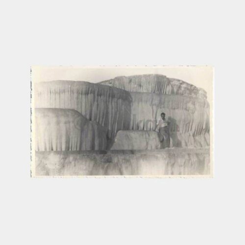 Pamukkale Travertenler Eski Görüntü Fotoğraf