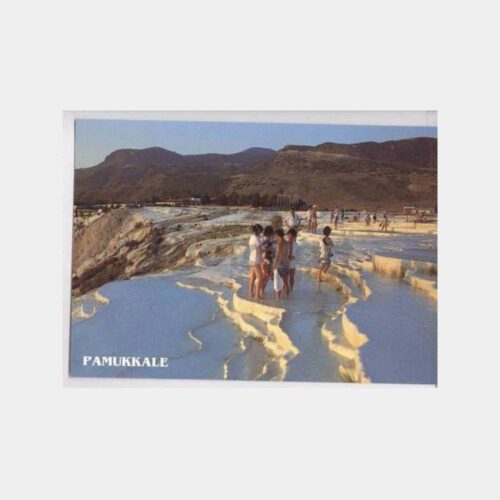 Pamukkale Travertenleri Görünüş Kartpostal