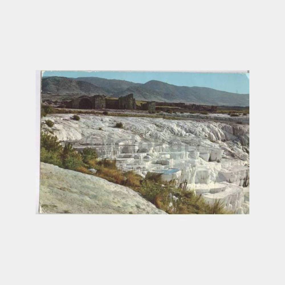 Pamukkale Traverten Görünüş Kartpostal