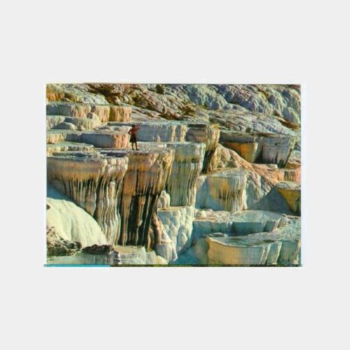 1970 Pamukkale Travertenler Görünüş Kartpostal