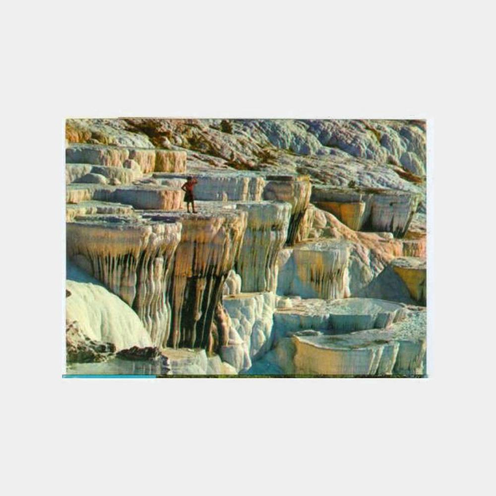 1970 Pamukkale Travertenler Görünüş Kartpostal