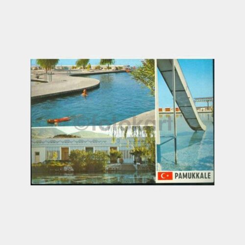 1968 Pamukkale Motel Koru Görünüş Kartpostal