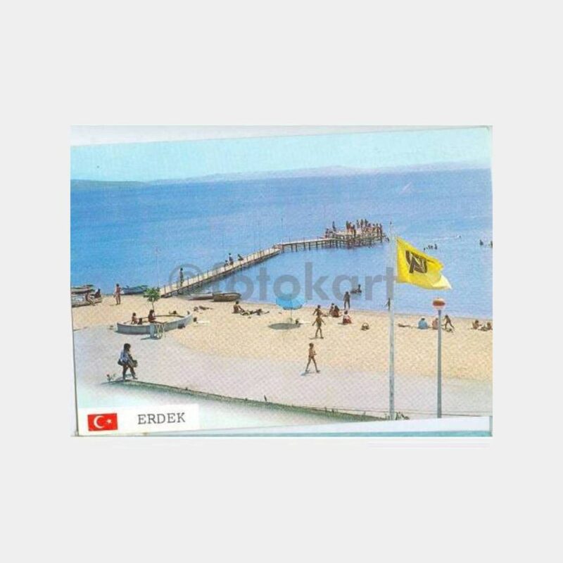 Erdek PTT Kampı Plajı Görünüşü Kartpostal