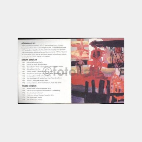 1996 Gülden Artun Resim Sergi Davetiyesi