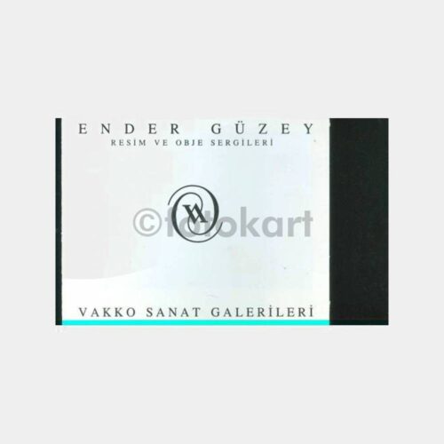 1989 Vakko - Ender Güzey Sergisi Davetiyesi