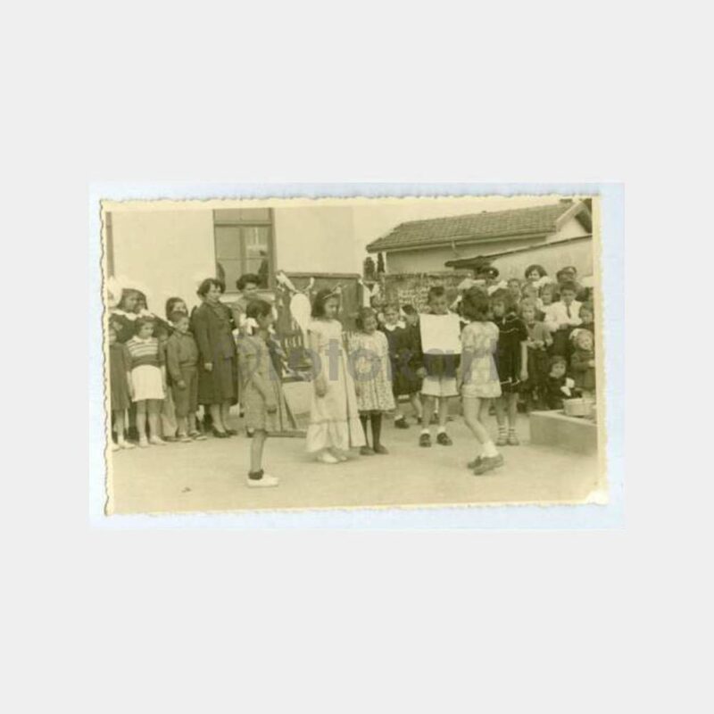 1940 Üsküdar Okul Tören Kutlama Fotoğraf