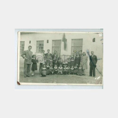 1940 Üsküdar Okul Tören Kutlama Fotoğraf