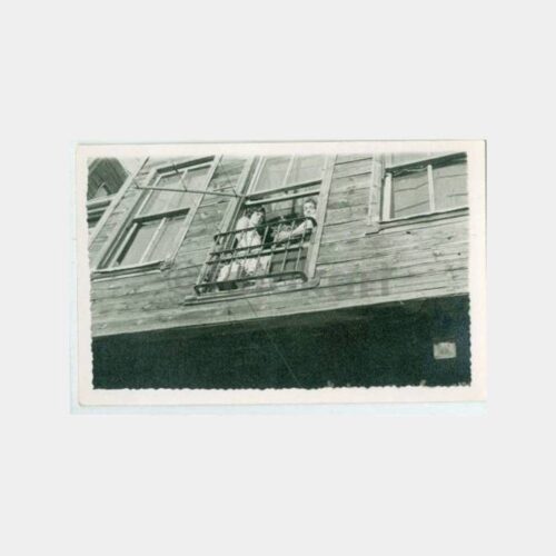 1930 Üsküdar Tarihi Ev Balkonunda Aile Fotoğraf