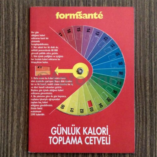 Formsante - Günlük Kalori Toplama Cetveli