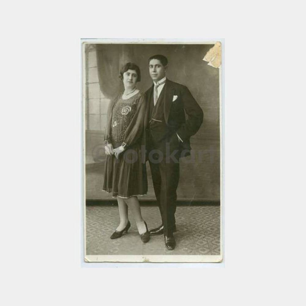 1930 Aile Görünüş Stüdyo Fotoğraf