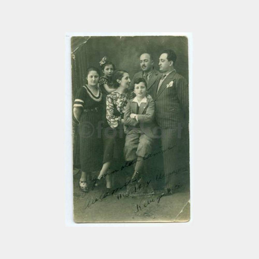 1934 Aile Görünüş Stüdyo Fotoğraf