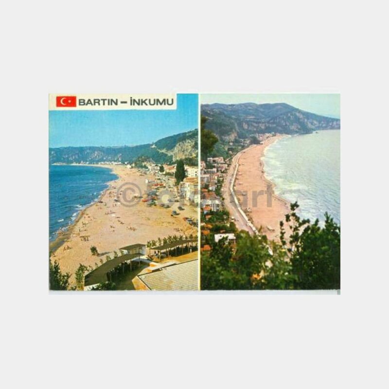 1980 Bartın İnkumu Görünüş Kartpostal