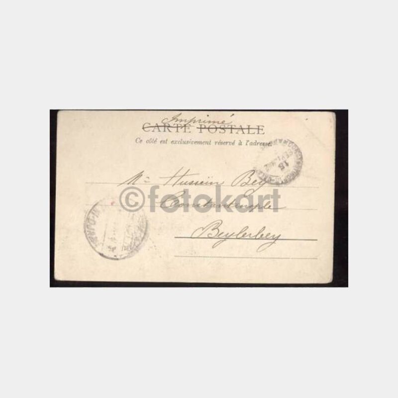 1904 Beylerbeyi Varışlı Yabancı Damgalı Kartpostal - Görsel 2