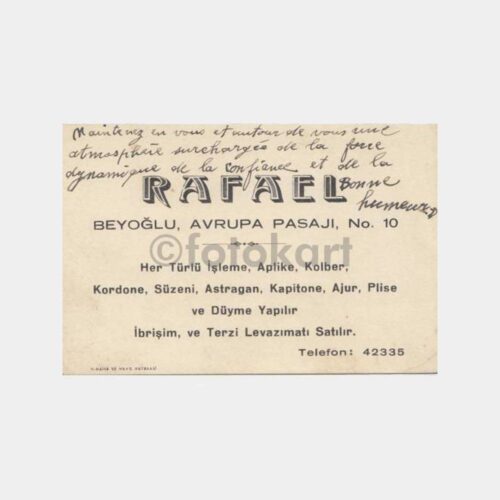 1940 Beyoğlu İşyeri 3 Adet Kart