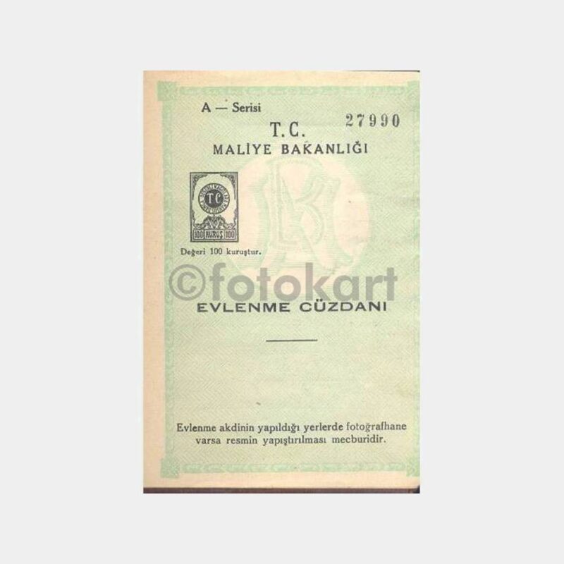 1966 Beyoğlu Evlenme Cüzdanı