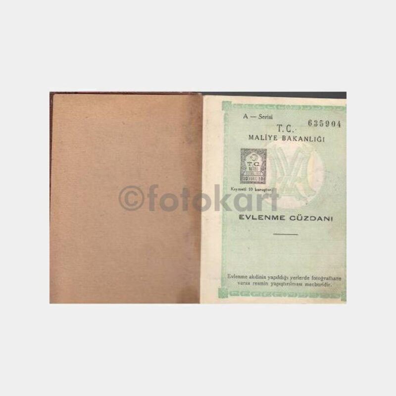 1946 Beyoğlu Evlilik Cüzdanı