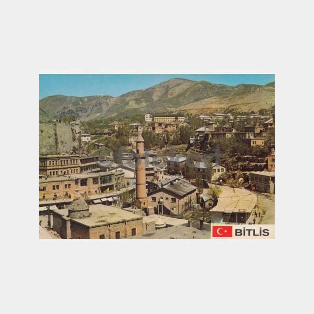 1975 Bitlis Genel Görünüş Kartpostal