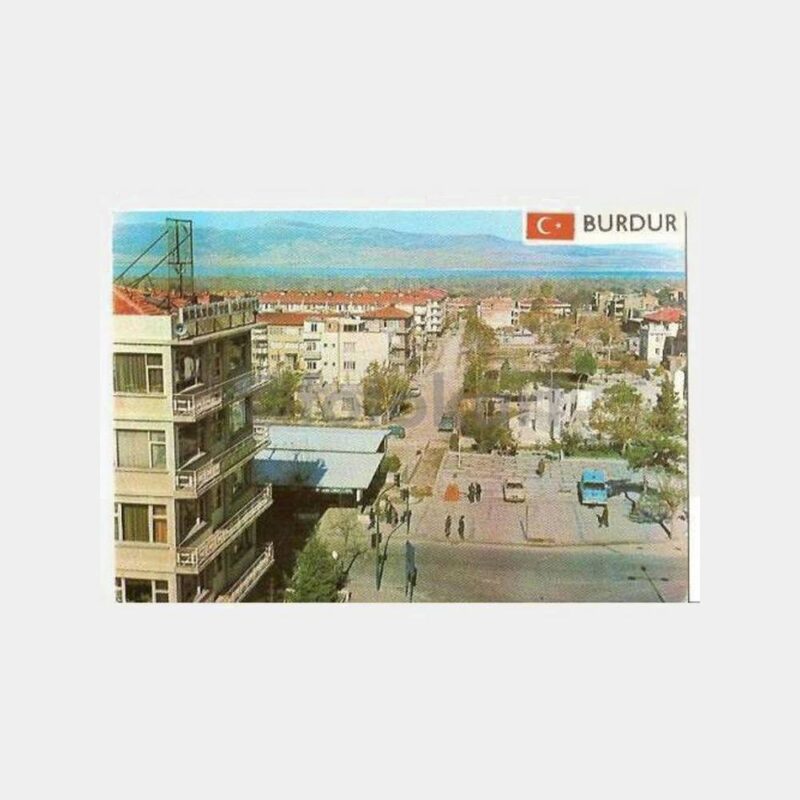 Burdur Şehirden Görünüş Kartpostal