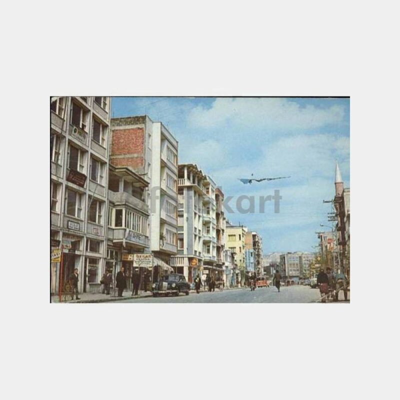 Burdur Ana Cadde Görünüş Kartpostal