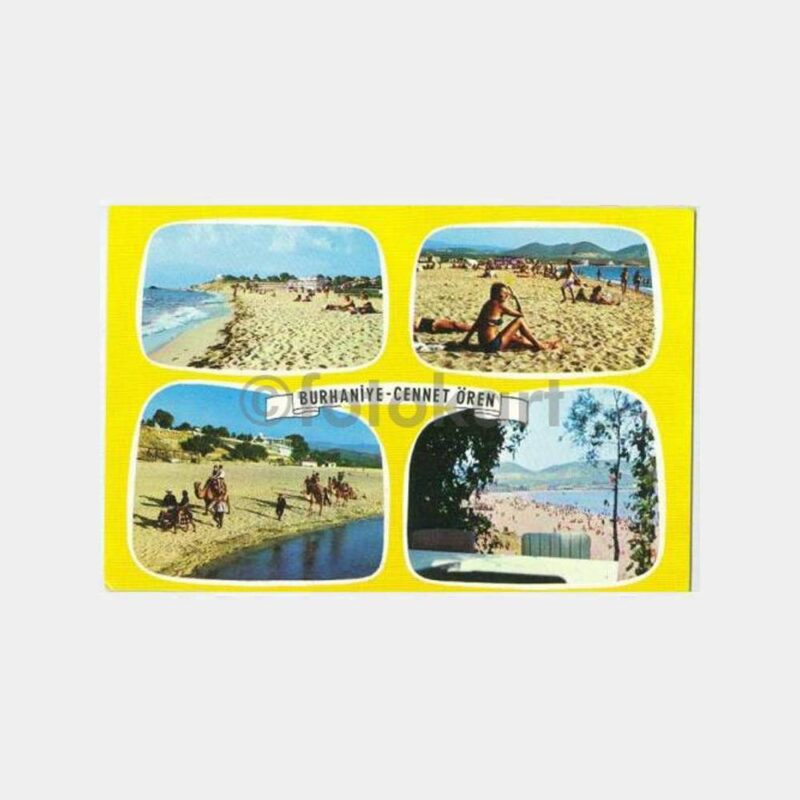 Burhaniye Ören Plaj Görünüş Kartpostal