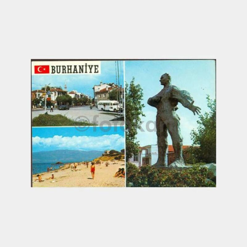 1970 Burhaniye Muhtelif Görünüşler Kartpostal