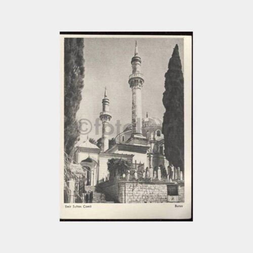 Bursa Emir Sultan Camii Görünüş Kartpostal