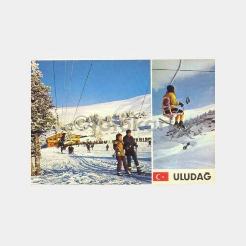 1981 Bursa Uludağ Beceren'den Telesiyej Kartpostal