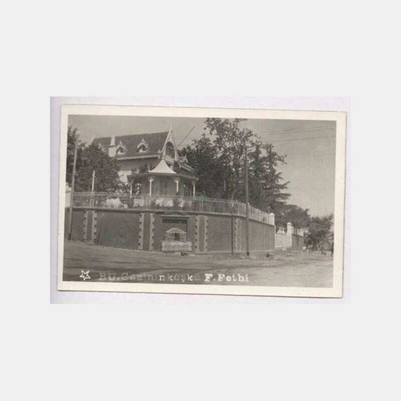 1930 Bursa Gazi Köşkü Nadir Fotokart