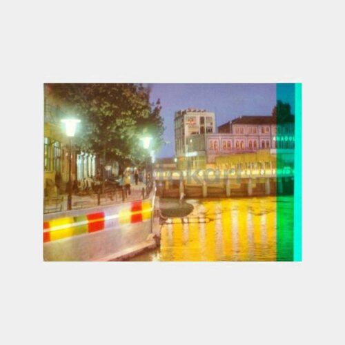 1976 Eskişehir Köprübaşı Gece Görünüş Kartpostal