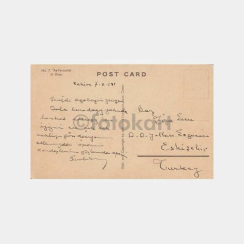 Eskişehir Eczacı Adresli Kartpostal