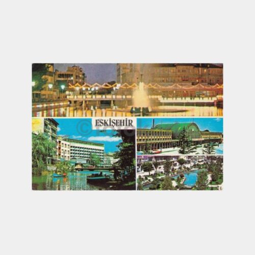 1975 Eskişehir 4 Görünüş Kartpostal