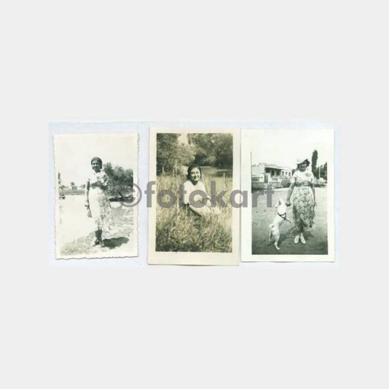 1934 Eskişehir Kadın Konulu 3 Adet Fotoğraf
