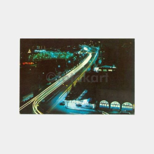 1968 Mersin Gece Görünüşü Kartpostal