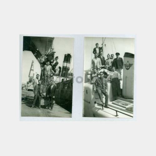 1961 Mersin Limanı Romörkör 2 Adet Fotoğraf