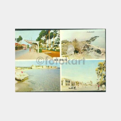 1975 Mersin 4 Görünüş Kartpostal