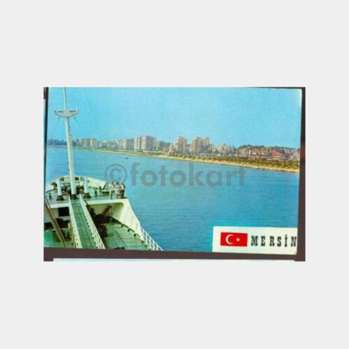 1970 Mersin Sahili Görünüş Kartpostal