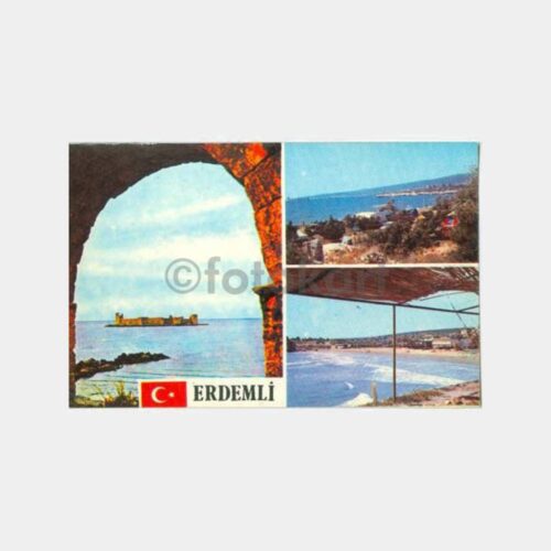 1970 Mersin Erdemli Görünüşler Kartpostal